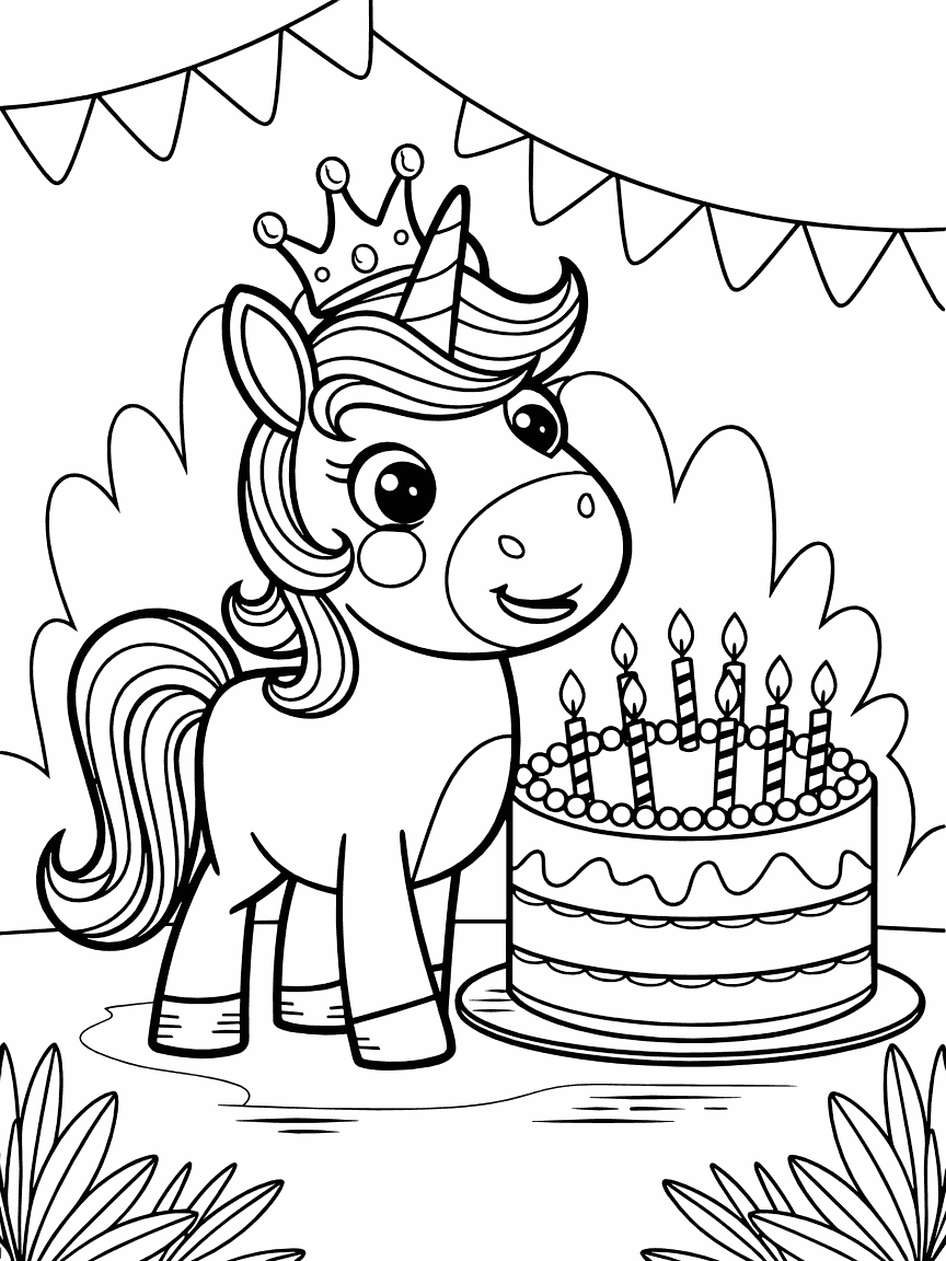 Charming_unicorn_beside_a_birthday_cake_children Charming_unicorn_beside_a_birthday_cake_children