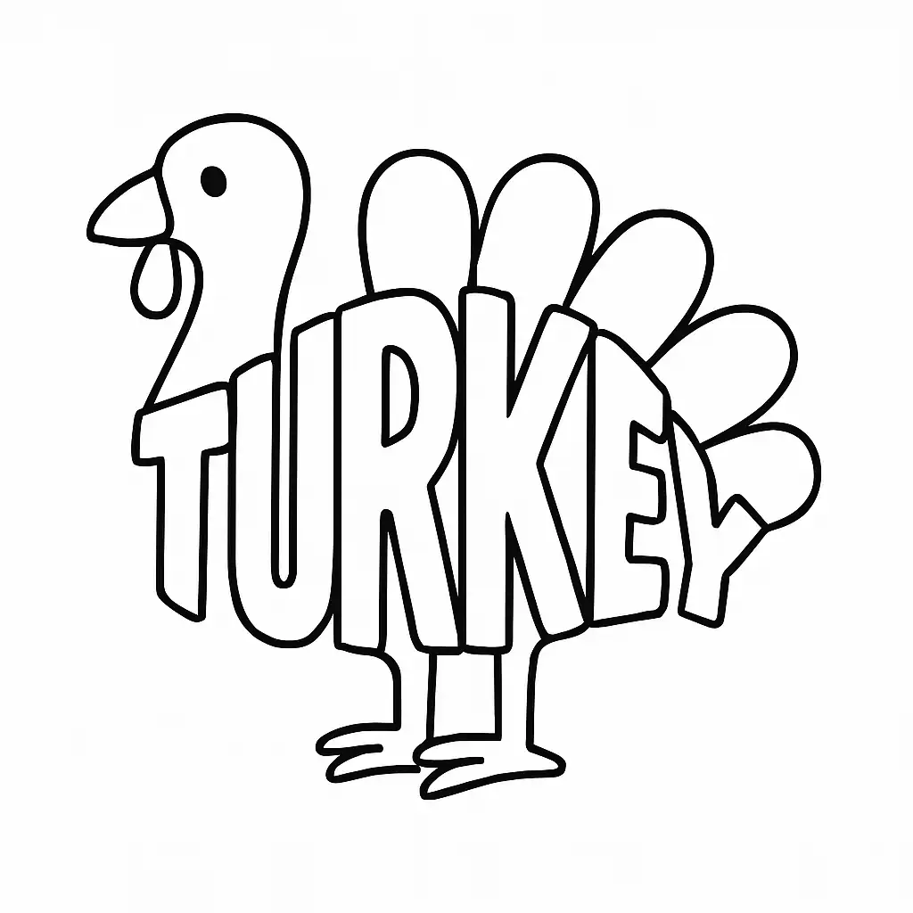 Turkey Word Art
