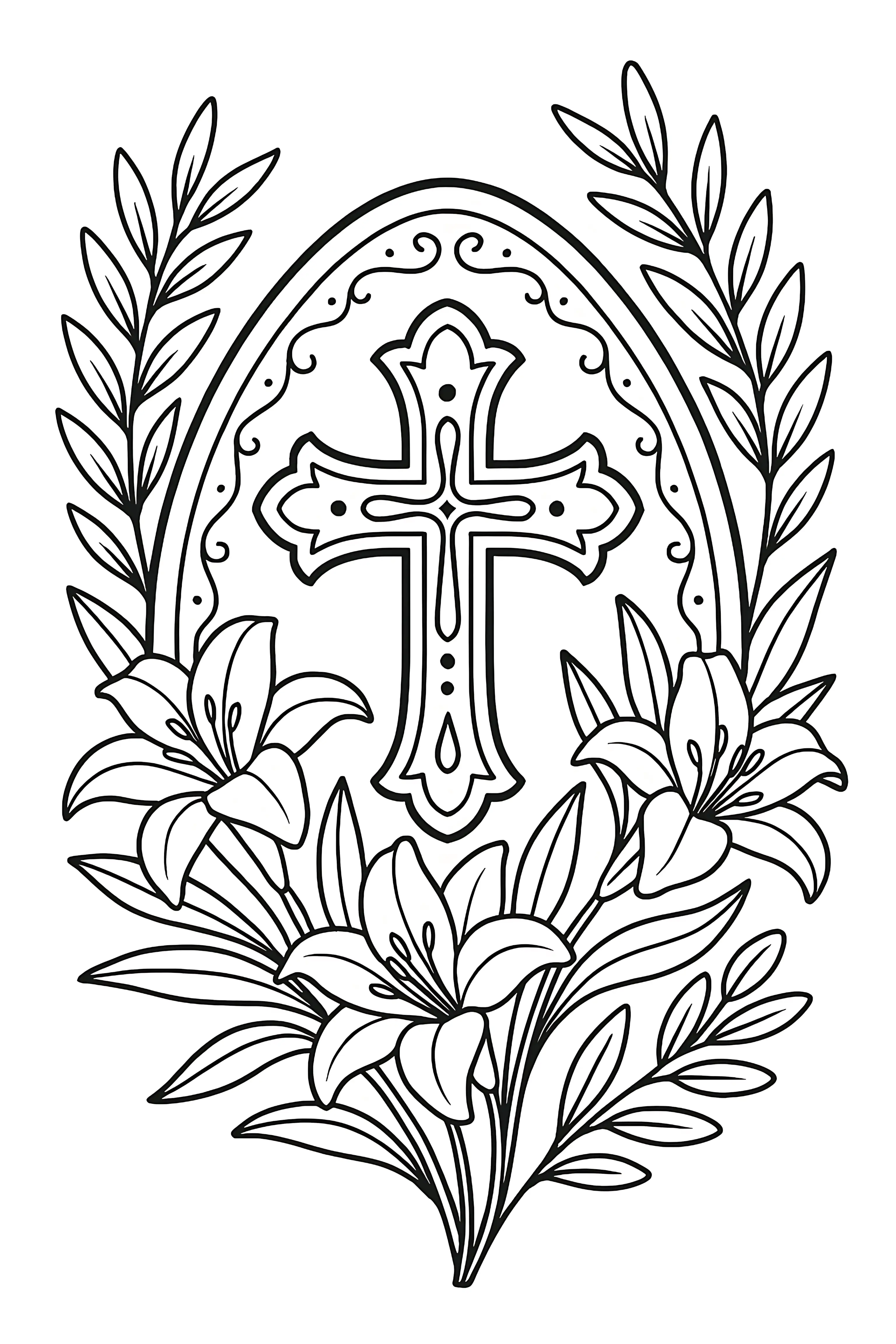 Cross Lily Easter