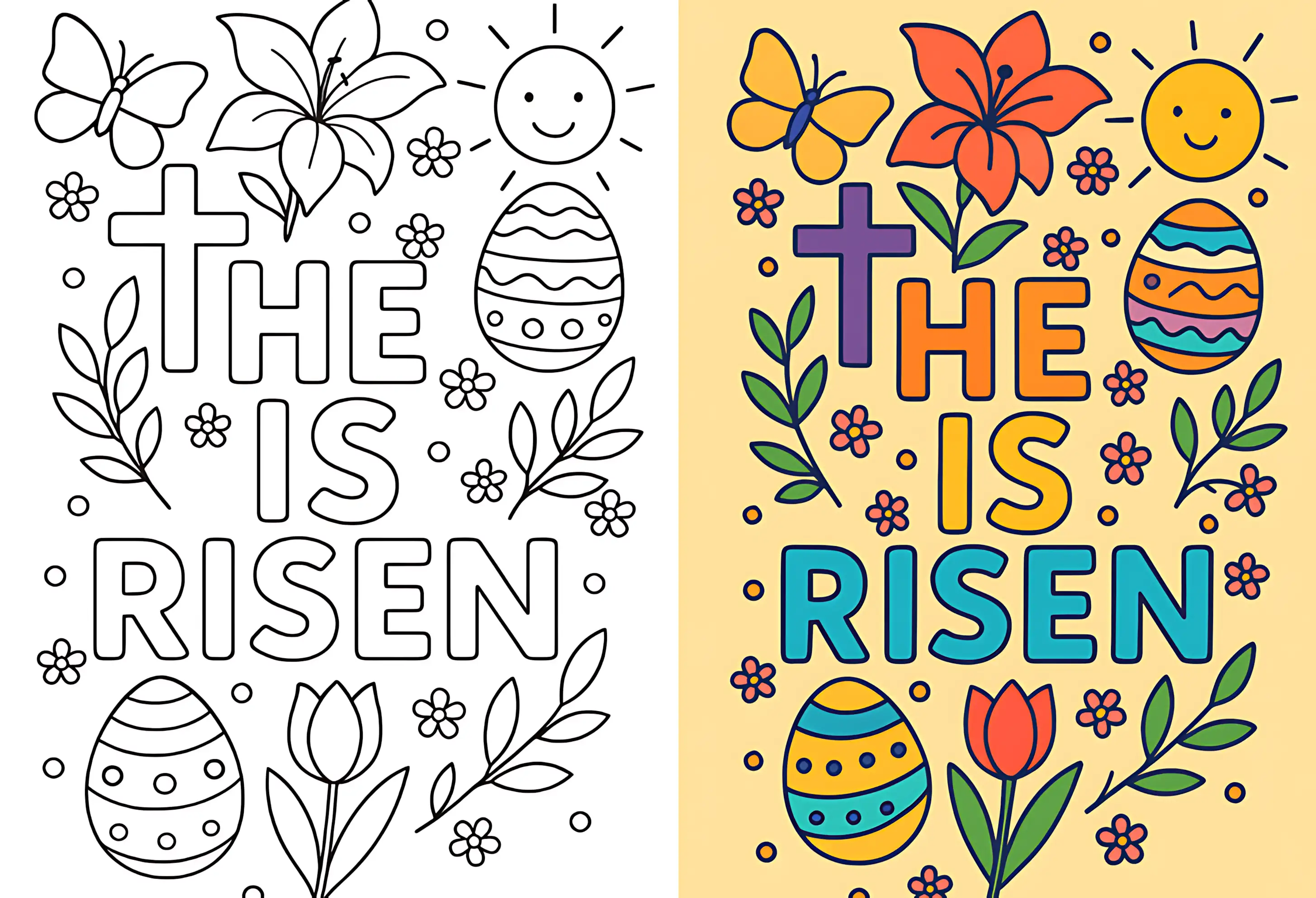 Easter Coloring Fun for Kids! -Book1